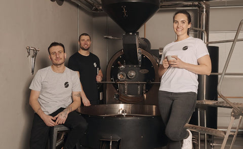 PICTURED ABOVE, OUR FOUNDERS, KATIA, ALE AND MIKE.