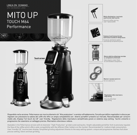 OBEL Mito Touch Performance On-Demand M64 Grinder