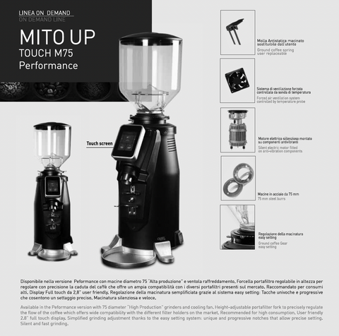 OBEL Mito Touch Performance On-Demand M75 Grinder